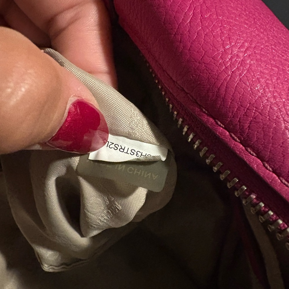Michael Kors Pink Leather Tote Bag satchel magenta purse - Picture 8 of 9